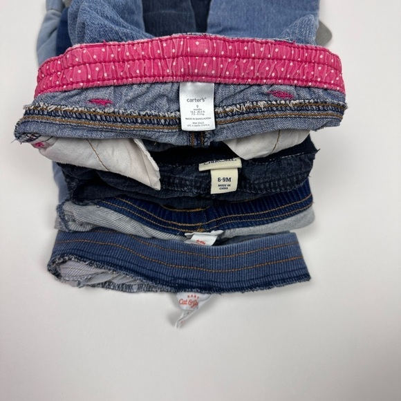 Infant Girls Stretch Jeans Lot of 4 - Picture 6 of 8